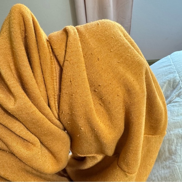 Free People Intimately Free Pullover Fleece Kelly Crew Neck Brown Orange S - Picture 8 of 8